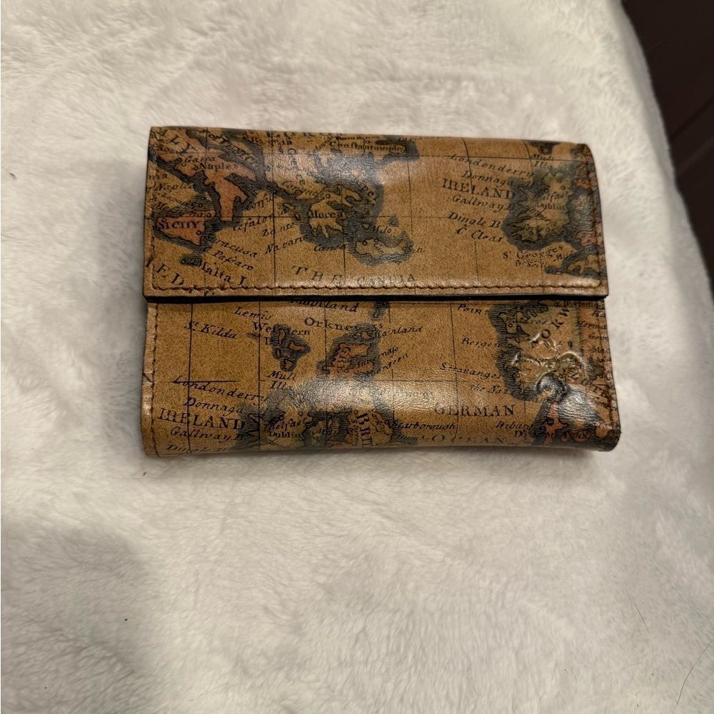 Patricia Nash European Map Leather Wallet